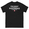 T-shirt Pologne noir - Être parfait c'est bien, mais être Polonais c'est bien mieux