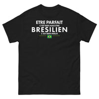 Thumbnail for T-shirt Brésil noir - Être parfait c'est bien, humour chaleureux