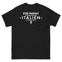 Thumbnail for T-shirt Italie noir - Être parfait c’est bien mieux