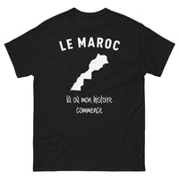 Thumbnail for T-shirt Maroc noir - Là Où Mon Histoire Commence