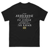 T-shirt Ardèche noir - Je suis Ardéchoise, je ne ferme pas ma gueule