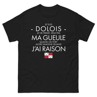 Thumbnail for T-shirt Dolois noir - Je ne ferme pas ma gueule quand j’ai tort