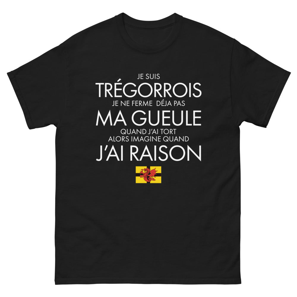 T-shirt Trégorrois noir - Fier et loquace !