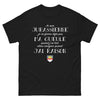 T-shirt Jura noir - Je suis jurassienne, fière et bavarde
