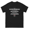 T-shirt Morvan noir - Je suis Morvandiau et je ne ferme pas ma gueule