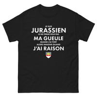 Thumbnail for T-shirt Jurassien noir - Je ne ferme pas ma gueule