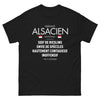 T-shirt Alsacien noir - Symptômes : soif de Riesling