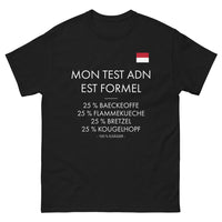 Thumbnail for T-shirt Alsace noir - Mon Test ADN est formel : 100% Elsasser