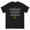 T-shirt Normand noir - Ne lâche rien avec humour