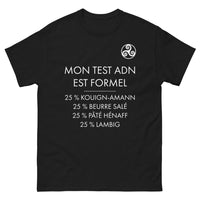 Thumbnail for T-shirt Bretagne noir - ADN gourmand : Kouign Amann, Beurre Salé