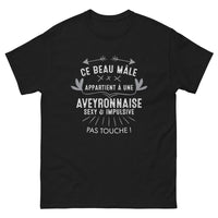 Thumbnail for T-shirt Aveyron noir - design humoristique sexy