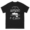 T-shirt Bretagne noir - Je suis un mec simple, j'aime la Bretagne et l'apéro