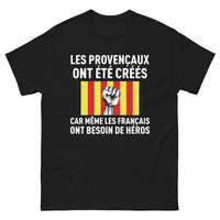 Thumbnail for T-shirt Provençal noir - Un héros pour tous
