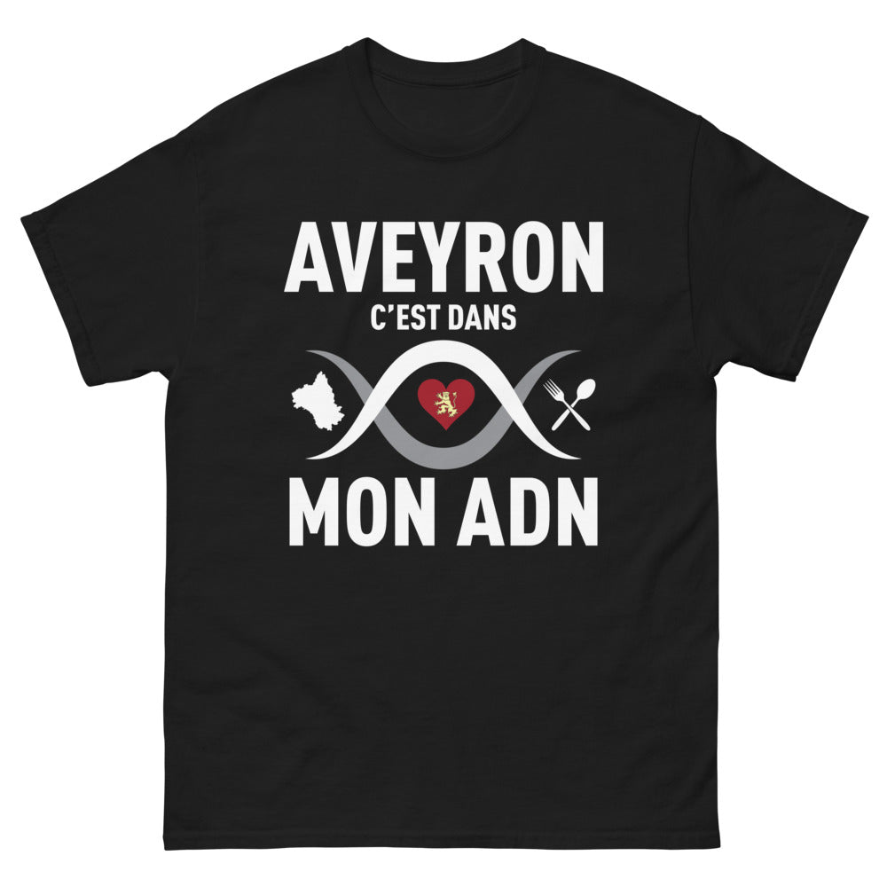 T-shirt Aveyron noir - C'est dans mon ADN