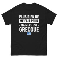 Thumbnail for T-shirt Grecque noir - Plus rien ne me fait peur, ma mère est Grecque