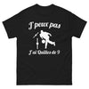 T-shirt Quilles de 9 noir - Je peux pas, j'ai quilles de 9