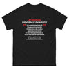 T-shirt Ariège noir - Quand les coqs chantent et les cloches tintent
