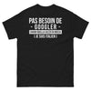 T-shirt Italie noir - Pas besoin de googler, je suis italien