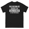 T-shirt Portugal noir - Pas besoin de googler, fierté locale