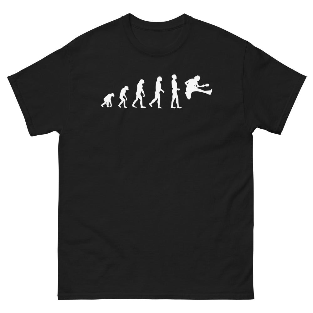 T-shirt musique noir - Évolution du rock en rythme