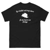 T-shirt Ariège noir - La réalité est trop dure, je me barre
