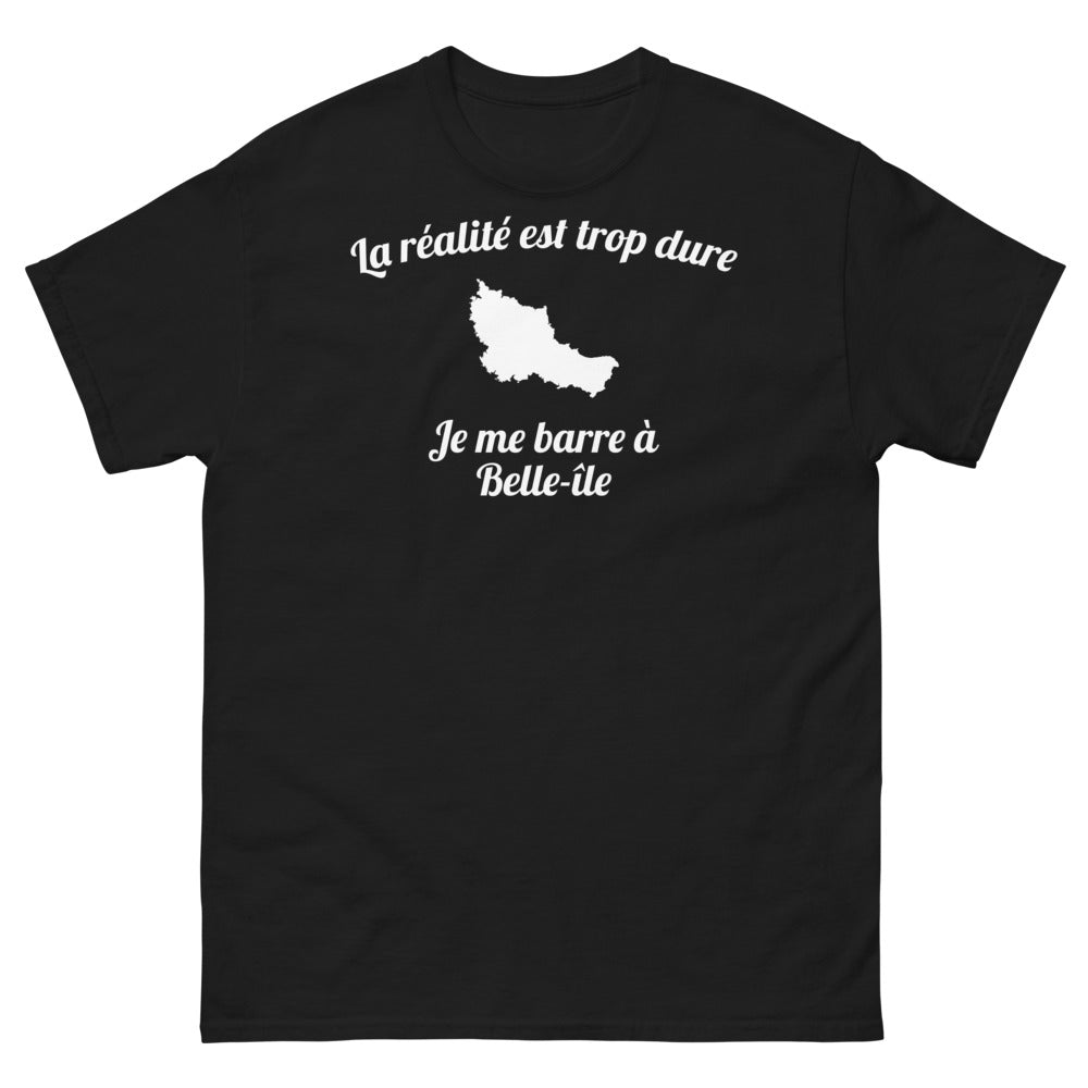T-shirt Bretagne noir - La réalité est trop dure