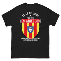 Thumbnail for T-shirt Ariège noir - Les Ariégeois, héros régionaux