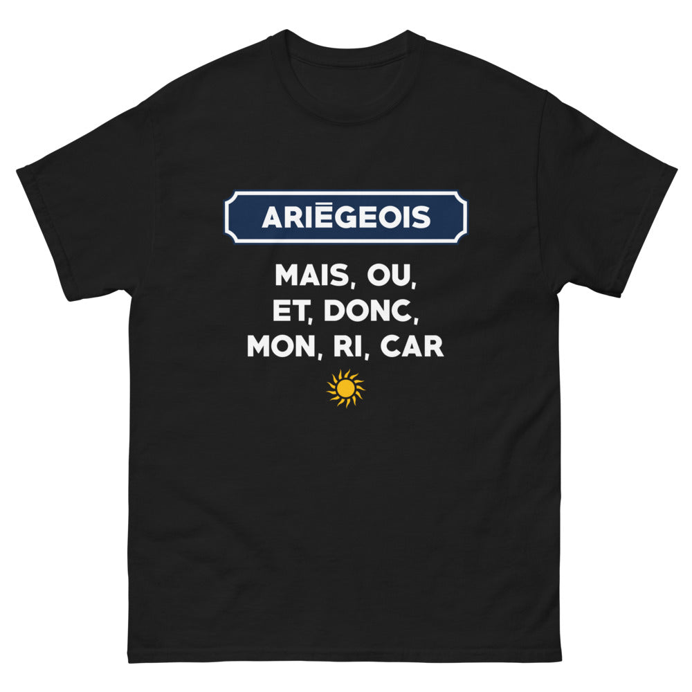 T-shirt Ariège noir - Mais où est donc mon Ariégeois ?