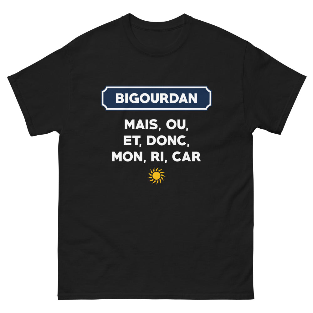 T-shirt Bigourdan noir - Fierté du Sud-Ouest avec humour