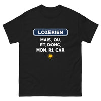 Thumbnail for T-shirt Lozérien noir - Lozerien mais où et donc mon ricar