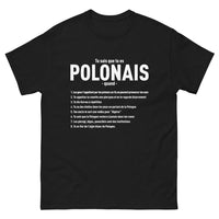 Thumbnail for T-shirt Pologne noir - Humour sur la pierzyna et kurwa