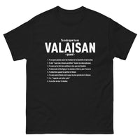 Thumbnail for T-shirt Valaisan noir - L'art de porter ses racines avec humour