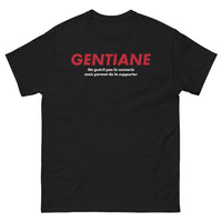 Thumbnail for T-shirt Gentiane noir - Supporter avec humour décalé