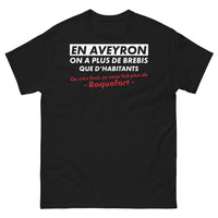 Thumbnail for T-shirt Aveyron noir - Fierté des brebis et du roquefort