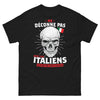 T-shirt Italie noir - Ne déconne pas avec les Italiens