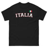 T-Shirt Italia nera - Eleganza misteriosa e stile sobrio