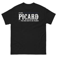 Thumbnail for T-shirt Picard noir - Je suis Picard, pas des Hauts-de-France