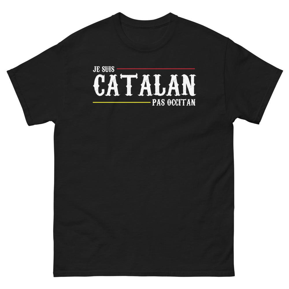 T-shirt Sud noir - Je suis Catalan, pas Occitan