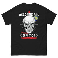 Thumbnail for T-shirt Comtois noir - Ne déconne pas avec les fous!