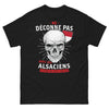 T-shirt Alsace noir - Ne déconne pas avec les Alsaciens
