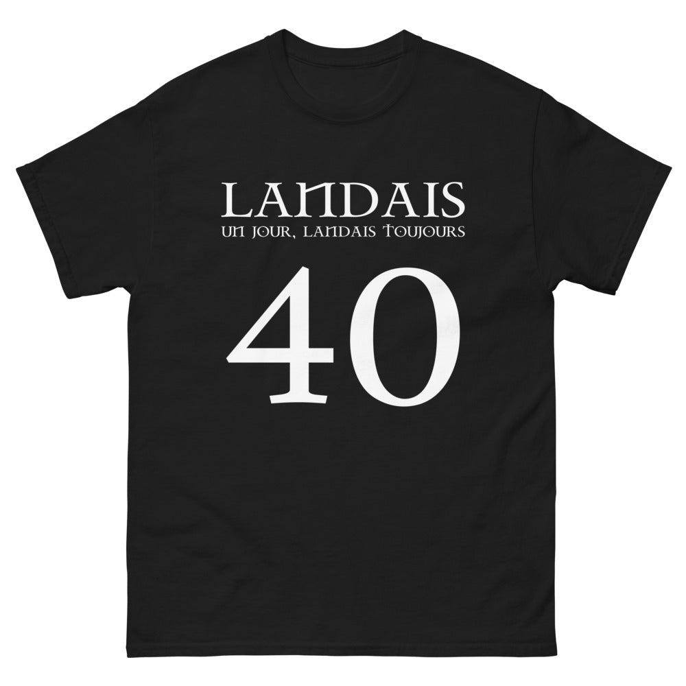 T-shirt Landes noir - Un jour, toujours avec fierté
