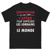 T-shirt Lorraine noir - Conspiration sur l'apéro