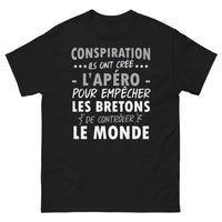 Thumbnail for T-shirt Bretagne noir - L'apéro pour les freiner !
