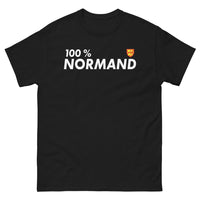 Thumbnail for T-shirt Normand noir - Fierté et nostalgie en coton