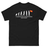 T-shirt Évolution noir - C'est parfois dur d'être au sommet