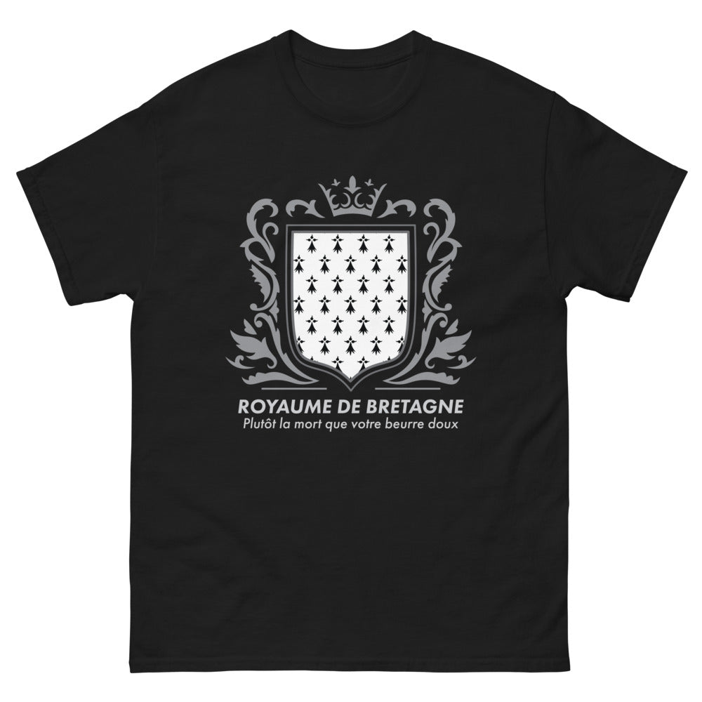 T-shirt Bretagne noir - Plutôt la mort que votre beurre doux
