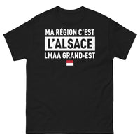 Thumbnail for T-shirt Alsace noir - Ma région c'est l'Alsace