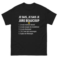 Thumbnail for T-shirt Auvergne noir - L'Auvergnat incorrigible