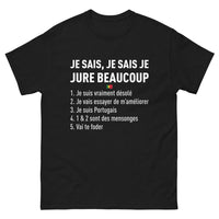 Thumbnail for T-shirt Portugal noir - Je sais, je suis Portugais