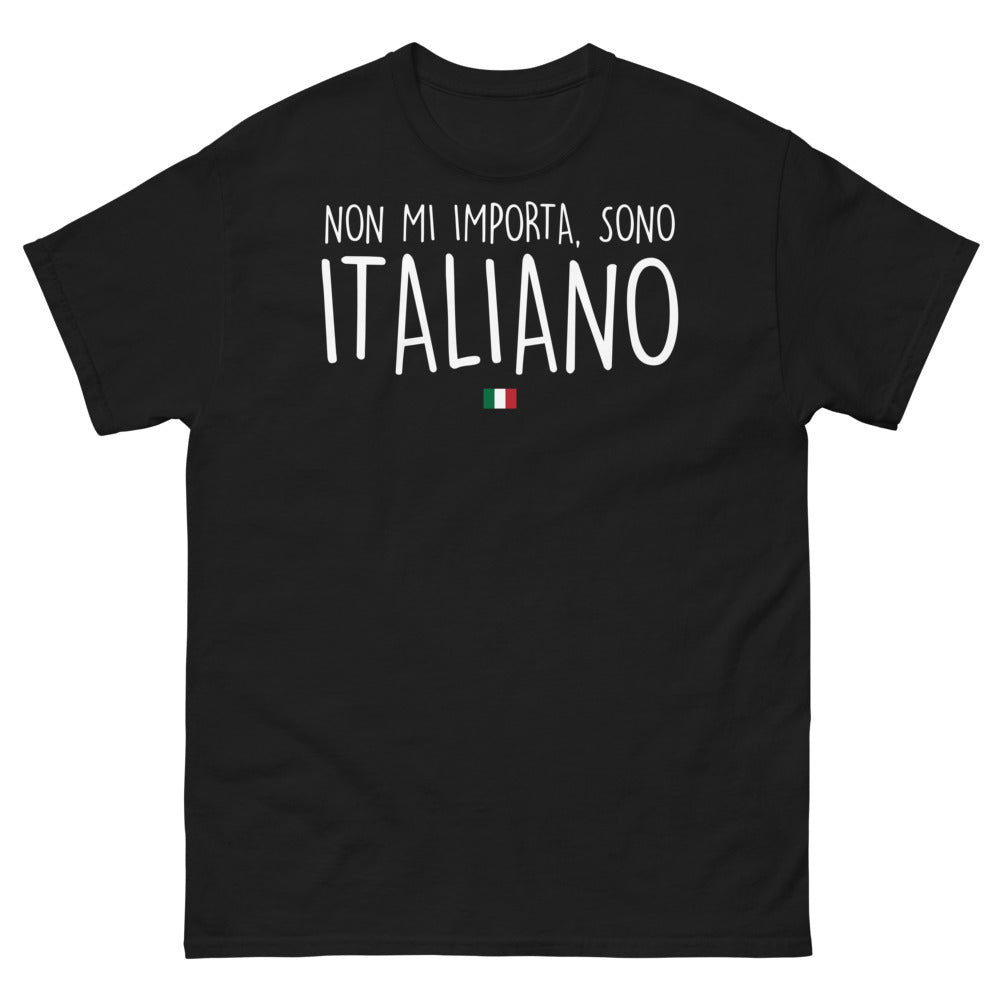 T-shirt Italie noir - Non Mi Importa Sono Italiano